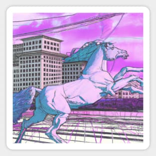 Pink horse Magnet